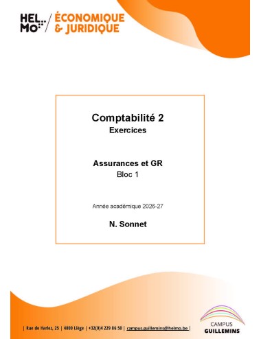 Comptabilité 2 :...